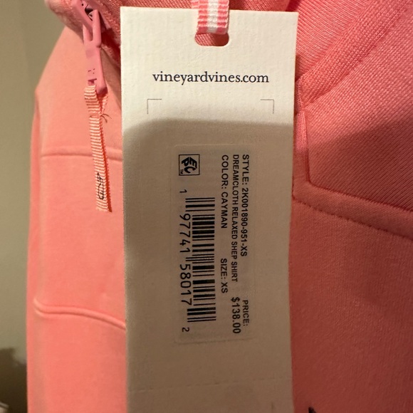 Vineyard Vines Women's Dreamcloth® Relaxed Shep Shirt - Cayman XS - NWT - Picture 9 of 9